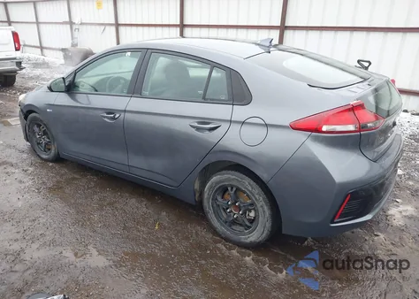 2019 Hyundai Ioniq Hybrid Blue из США, поврежденный, VIN KMHC65LC2KU169779